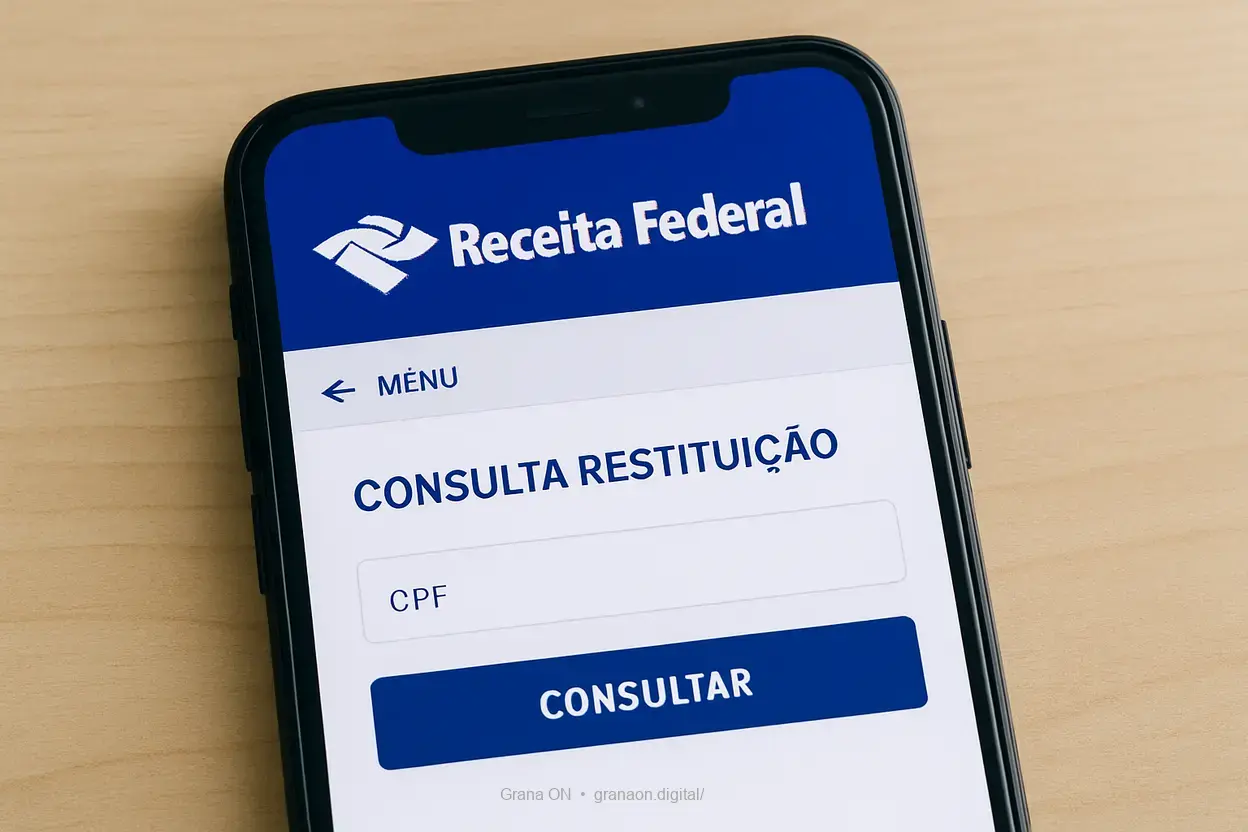 Consulta restituição 3° lote pelo aplicativo.
